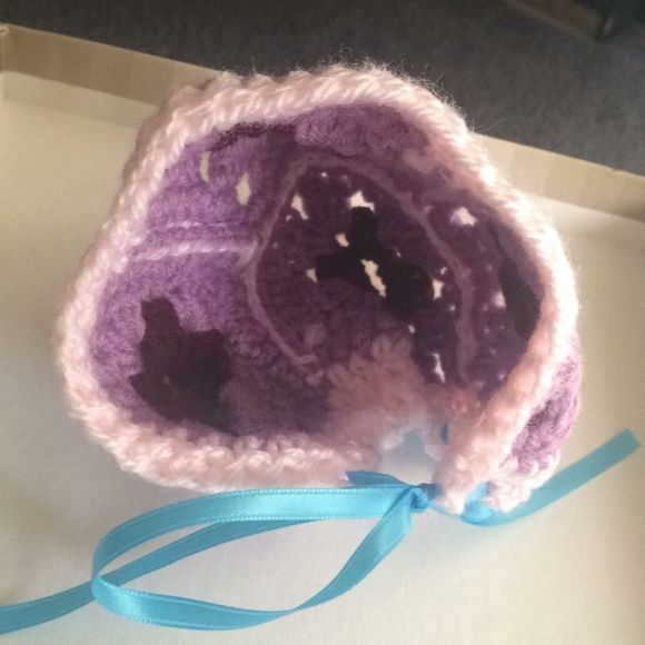 Handmade Newborn-3 mo baby bonnet bundle item only! - Picture 2 of 4